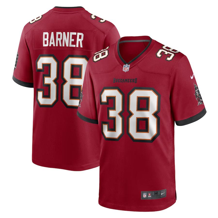 Men Tampa Bay Buccaneers #38 Kenjon Barner Nike Red Game Player NFL Jersey